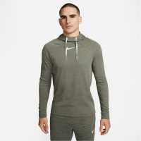 Nike Dri-FIT Academy Men's Pullover Soccer Hoodie Khaki/White Мъжки суитчъри и блузи с качулки