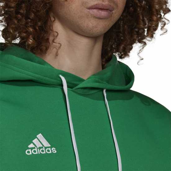 Adidas Entrada 22 Sweat Hoodie Mens Зелено/Бяло Мъжки суитчъри и блузи с качулки