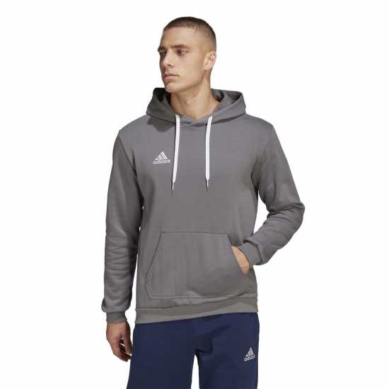 Adidas Entrada 22 Sweat Hoodie Mens Сиво Мъжки суитчъри и блузи с качулки