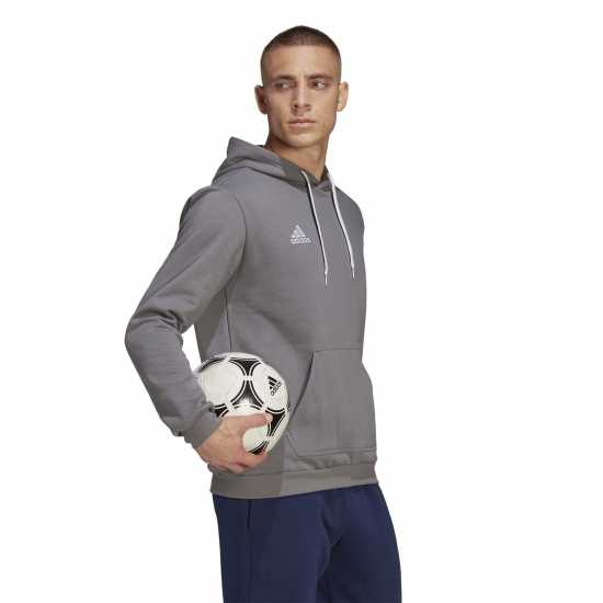 Adidas Entrada 22 Sweat Hoodie Mens Сиво Мъжки суитчъри и блузи с качулки