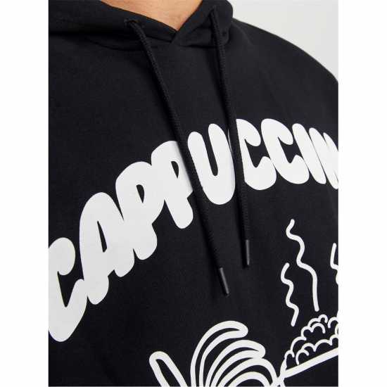 Мъжки суитчъри и блузи с качулки Jack And Jones Graphic Cappuccino Print Hoodie Mens Jack And Jones Graphic Cappuccino Print Hoodie Mens Мъжки суитчъри и блузи с качулки
