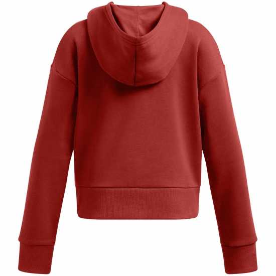 Under Armour Rival Fleece Crop Hoodie Girls Orange Детски суитчъри и блузи с качулки