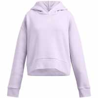 Under Armour Rival Fleece Crop Hoodie Girls Purple Детски суитчъри и блузи с качулки
