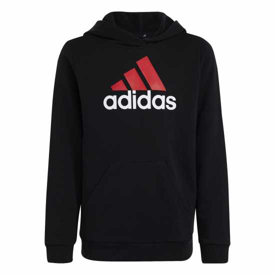 Adidas Essentials Two-Tone Big Logo Hoodie Boys Blk/Red/Wht Детски суитчъри и блузи с качулки
