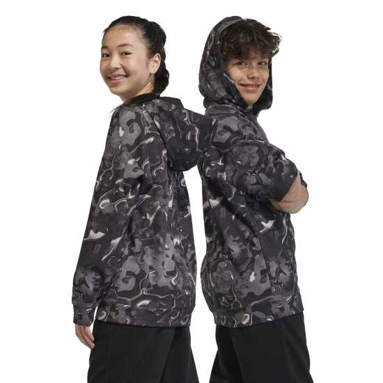 Adidas Future Icon Hoodie Black Детски суитчъри и блузи с качулки