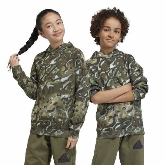 Adidas Future Icon Hoodie Green Детски суитчъри и блузи с качулки