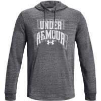 Under Armour Rival Terry Graphic Hoodie Pitch Gray Full Мъжки суитчъри и блузи с качулки