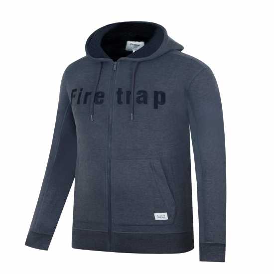 Firetrap Fleece Lined Zip Hoodie Mens  - Мъжки суитчъри и блузи с качулки