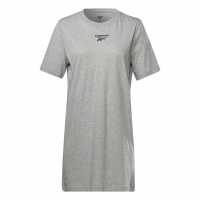 Reebok Рокля-Риза Tshirt Dress Ld99 Med Grey Heathr 