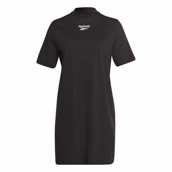 Reebok Тениска T Shirt Dress Black Дамски поли и рокли