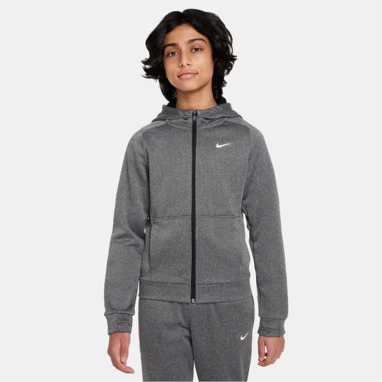 Nike Therma-FIT Big Kids' Full-Zip Hoodie  Детски суитчъри и блузи с качулки