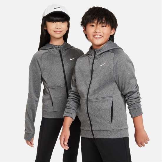 Nike Therma-FIT Big Kids' Full-Zip Hoodie  Детски суитчъри и блузи с качулки