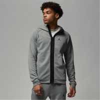 Air Jordan Dri-FIT Sport Men's Air Fleece Full-Zip Hoodie Grey/Black Мъжки суитчъри и блузи с качулки
