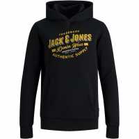 Jack And Jones Logo Hoodie Junior Boys Black Детски суитчъри и блузи с качулки