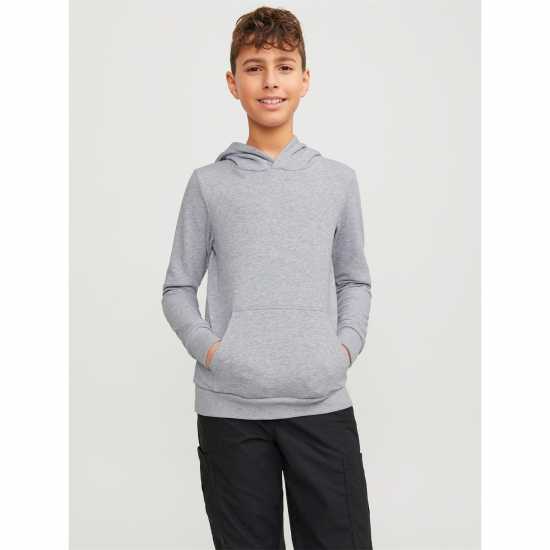 Jack And Jones Kids' Bradley Hoodie Светло сива меланж Jack And Jones Kids' Bradley Hoodie Светло сива меланж