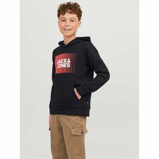 Детски суитчъри и блузи с качулки Jack And Jones Play Logo Hoodie Juniors Черно Jack And Jones Play Logo Hoodie Juniors Черно Детски суитчъри и блузи с качулки