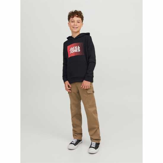 Детски суитчъри и блузи с качулки Jack And Jones Play Logo Hoodie Juniors Черно Jack And Jones Play Logo Hoodie Juniors Черно Детски суитчъри и блузи с качулки