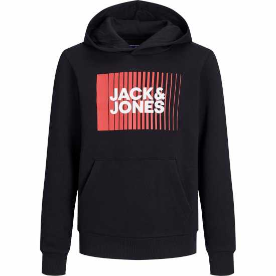 Детски суитчъри и блузи с качулки Jack And Jones Play Logo Hoodie Juniors Черно Jack And Jones Play Logo Hoodie Juniors Черно Детски суитчъри и блузи с качулки