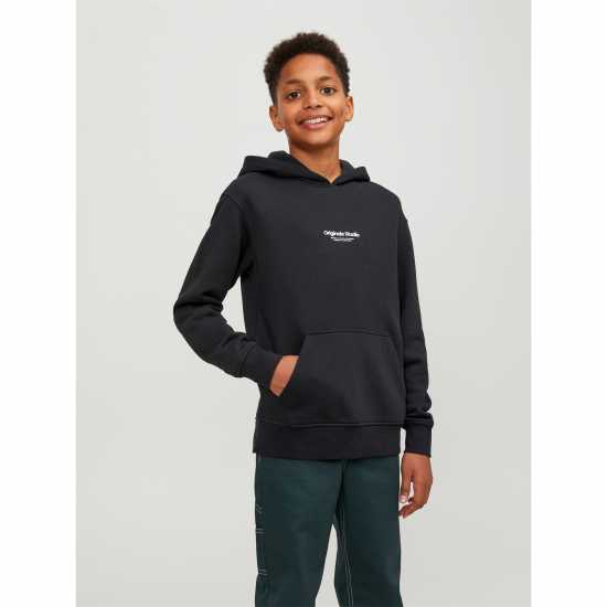 Jack And Jones Jorvester Hoodie Childrens Черно Детски суитчъри и блузи с качулки