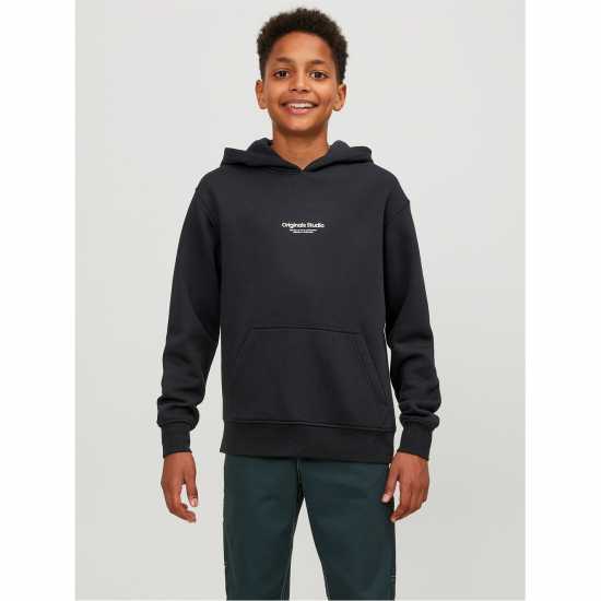 Jack And Jones Jorvester Hoodie Childrens Черно Детски суитчъри и блузи с качулки