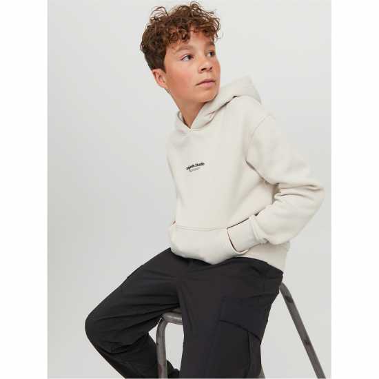 Jack And Jones Jorvester Hoodie Childrens Лунна лъчина Детски суитчъри и блузи с качулки