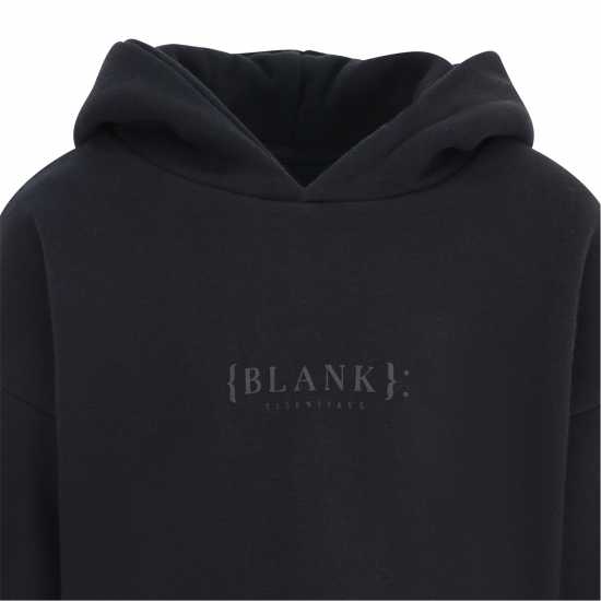 Blank Essentials Essentials Kids Core Hoodie Черно Детски суитчъри и блузи с качулки
