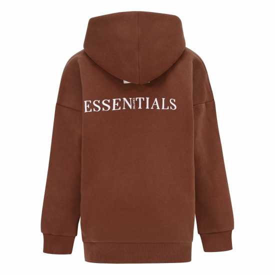 Blank Essentials Essentials Kids Core Hoodie Шоколад Детски суитчъри и блузи с качулки