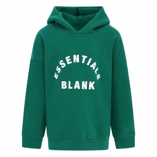 Blank Essentials Essentials Kids Arch Hd Hoodie Малахитово зелено Детски суитчъри и блузи с качулки