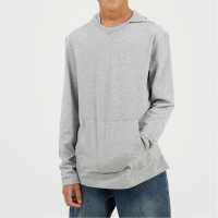 Brave Soul Boys Long Sleeve Hoodie With Set In Sleeve Light Grey Brave Soul Boys Long Sleeve Hoodie With Set In Sleeve Light Grey
