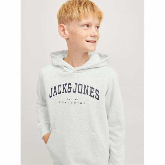 Jack And Jones Varsity Logo Hoodie Junior Boys Jack And Jones Varsity Logo Hoodie Junior Boys