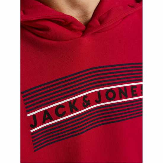 Jack And Jones Corp Logo Hoodie Junior Boys Red Play Детски суитчъри и блузи с качулки