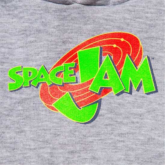 Hype X Space Jam Retro Character Print Logo Hoodie Juniors Grey Детски суитчъри и блузи с качулки