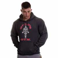 Golds Gym The Head Hoodie Тъмно сиво марл Мъжки суитчъри и блузи с качулки