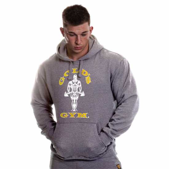 Golds Gym The Head Hoodie Сив марл Мъжки суитчъри и блузи с качулки