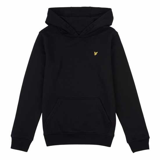 Lyle And Scott Logo Fleece Hoodie Juniors Черно 
