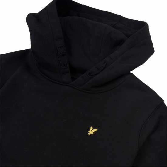 Lyle And Scott Logo Fleece Hoodie Juniors Черно 