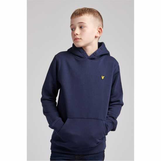 Lyle And Scott Logo Fleece Hoodie Juniors Нави блейзър 
