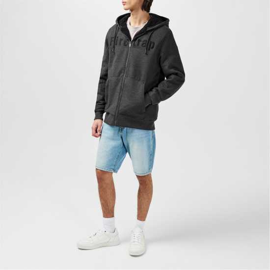 Мъжки суитчъри и блузи с качулки Firetrap Lined Hoodie Mens Тъмно сиво марл Firetrap Lined Hoodie Mens Тъмно сиво марл Мъжки суитчъри и блузи с качулки