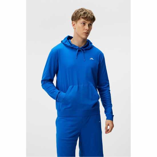 J Lindeberg Golf Roland Hood Sn99 Морско синьо Мъжки суитчъри и блузи с качулки