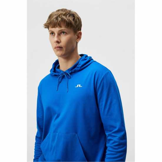 J Lindeberg Golf Roland Hood Sn99 Морско синьо Мъжки суитчъри и блузи с качулки