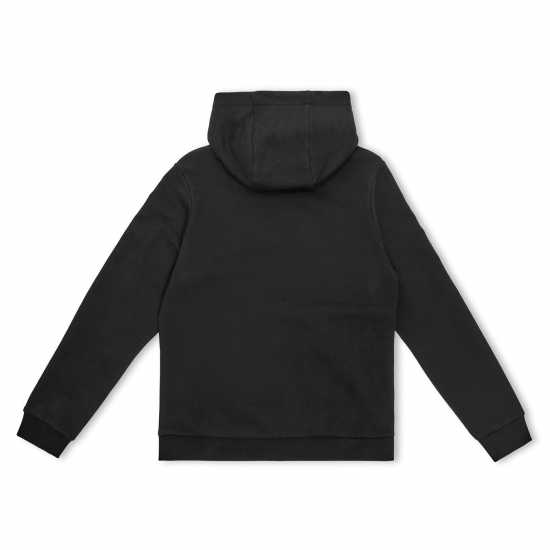 Lyle And Scott Kids' Print Pull Over Hoodie Jet Black Z865 