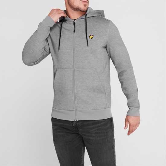 Lyle And Scott Sport Sport Piping Zip Hoodie Сиво T28 Мъжки суитчъри и блузи с качулки