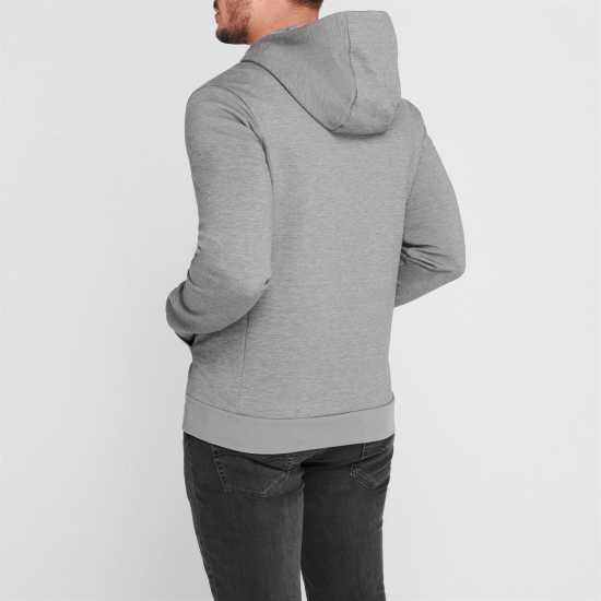 Lyle And Scott Sport Sport Piping Zip Hoodie Сиво T28 Мъжки суитчъри и блузи с качулки