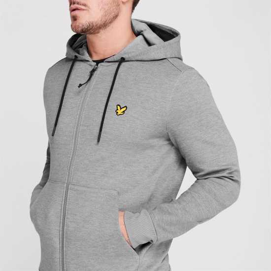 Lyle And Scott Sport Sport Piping Zip Hoodie Сиво T28 Мъжки суитчъри и блузи с качулки