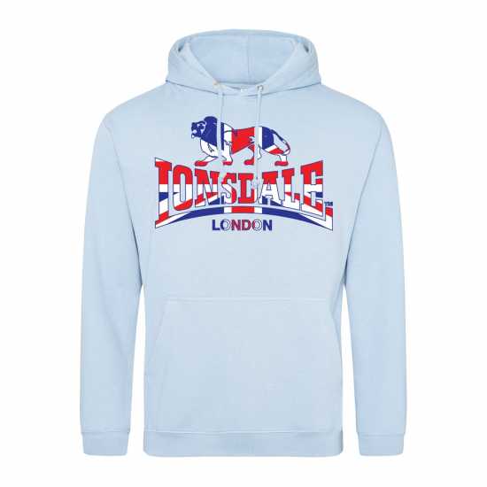 Lonsdale Logo Hood 00 Sky Blue 1 