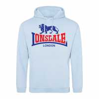 Lonsdale Logo Hood 00 Sky Blue 2 
