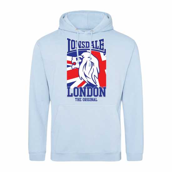 Lonsdale Logo Hood 00 Sky Blue 3 