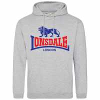 Lonsdale Logo Hood 00 Grey 2 