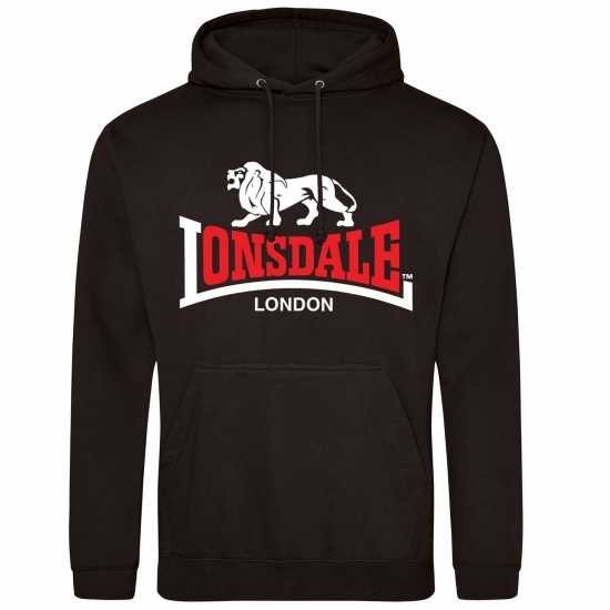 Lonsdale Logo Hood 00 Black 2 