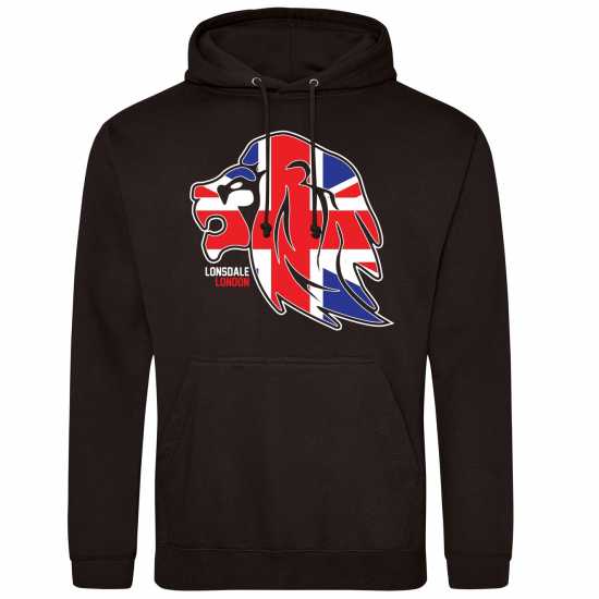 Lonsdale Logo Hood 00 Black 3 